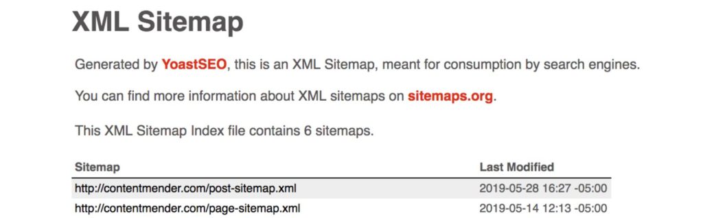 Yoast XML Sitemap tips from ContentMender