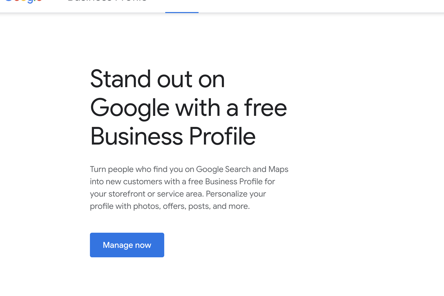 Google Business Profile is an essential part of any local SEO checklist